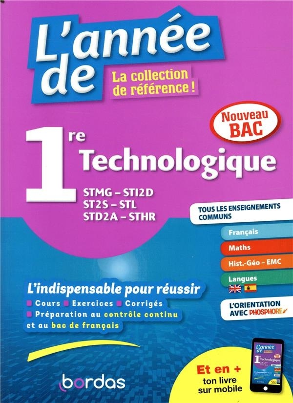 L'Année de 1re Technologique