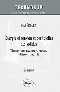 Matériaux Énergie et Tension Superficielles des Solides