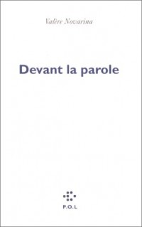 Devant la parole [9782867447112]