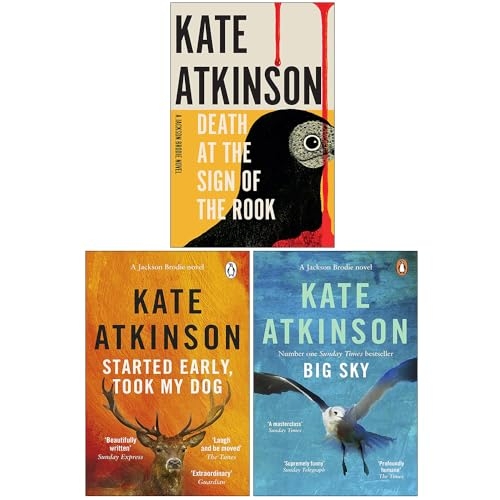 Jackson Brodie Series Book 4-6 By Kate Atkinson 3 Books Collection Set (Started Early, Took My Dog, Big Sky & Death At The Sign Of The Rook) [9780113740000]
