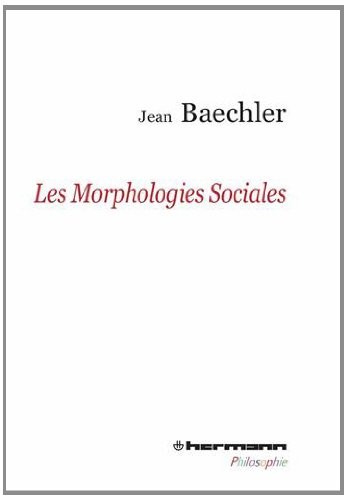 Les morphologies sociales
