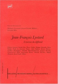 l'exercice du différend : Jean-François Lyotard