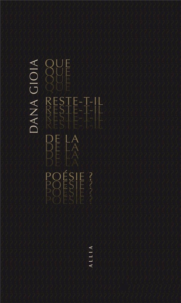 Que reste-t-il de la poésie ?