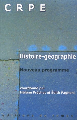 Histoire-Géographie CRPE : Nouveau programme