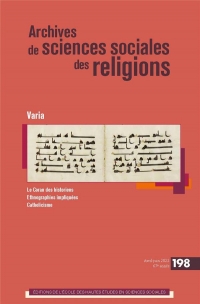 Archives des sciences sociales des religions, n°198: Tribes & scribes