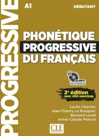 Phonétique progressive du français - Niveau débutant - Livre + CD - 2ème édition - Nouvelle couverture