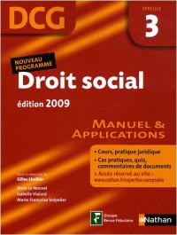 DROIT SOCIAL EPREUVE 3 DCG ELE