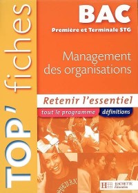 Management des organisations 1e et Tle STG