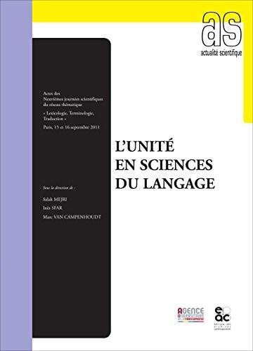 L'unité en sciences du langage