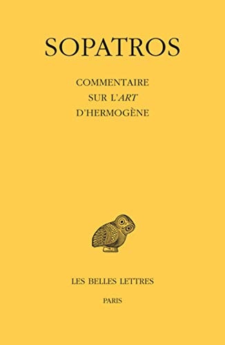 Commentaire sur l'Art d'Hermogène
