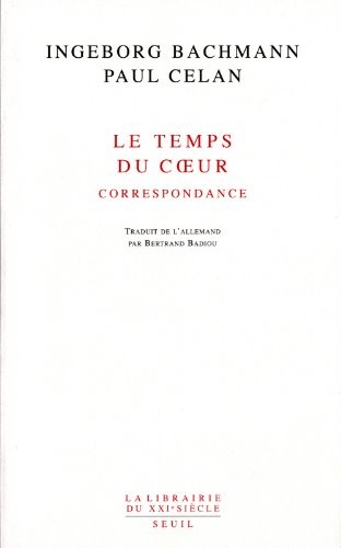Le Temps du coeur. Correspondance