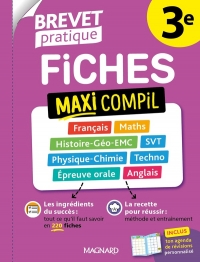 Brevet Pratique 2026 Maxi compil de fiches 3e Brevet: 220 fiches détachables pour réussir l'épreuve