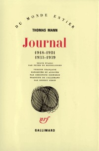 Journal, tome 1 : 1918-1921, 1933-1939