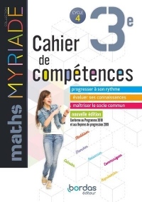 Myriade - Cahier de compétences - Mathématiques 3e