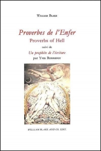 Proverbes de l’Enfer suivi de Un prophète de l’écriture par Yves Bonnefoy