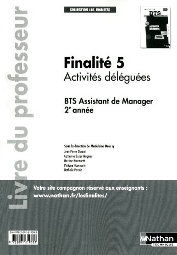 Finalités 5 - Activités déléguées