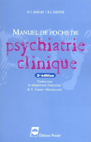 Manuel de poche de psychiatrie clinique