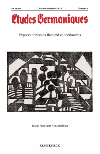 Études germaniques - N°4-2025: Expressionnismes flamand et néerlandais