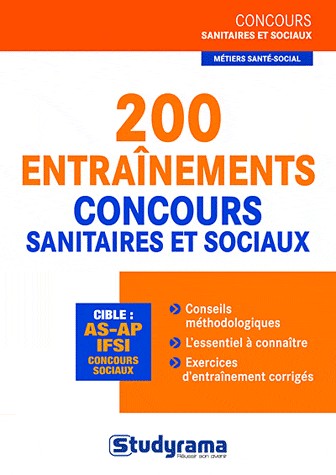 200 entraînements aux concours sanitaires et sociaux