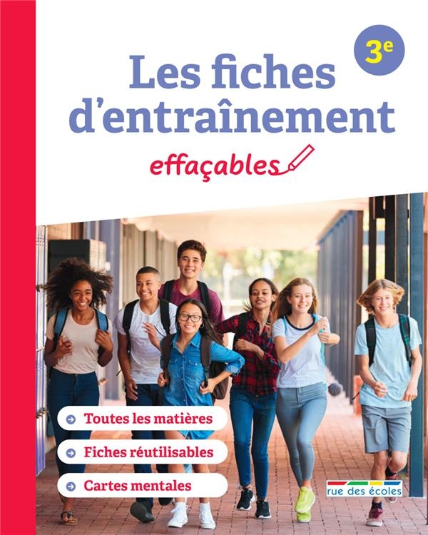 Les fiches effaçables du collège 3e