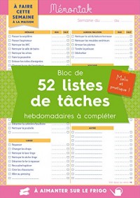 À faire cette semaine Listes de tâches Mémoniak 2017