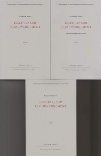 Discours sur le gouvernement : 3 volumes