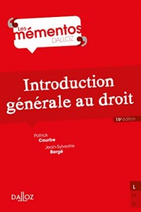 Introduction générale au droit - 15e éd.