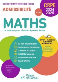 Maths - CRPE 2024-2025 - Epreuve écrite d'admissibilité: Concours professeur des écoles - Sujet 2023 corrigé