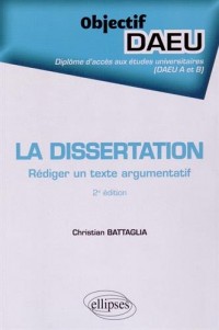 La Dissertation Rédiger un Texte Argumentatif Objectif DAEU A et B