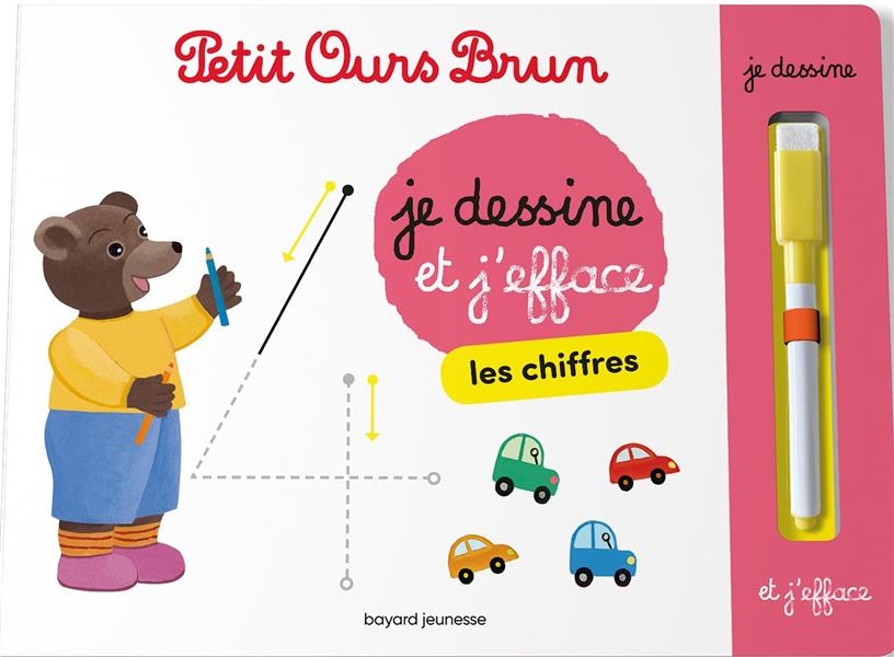 Je dessine et j'efface les chiffres avec Petit Ours Brun