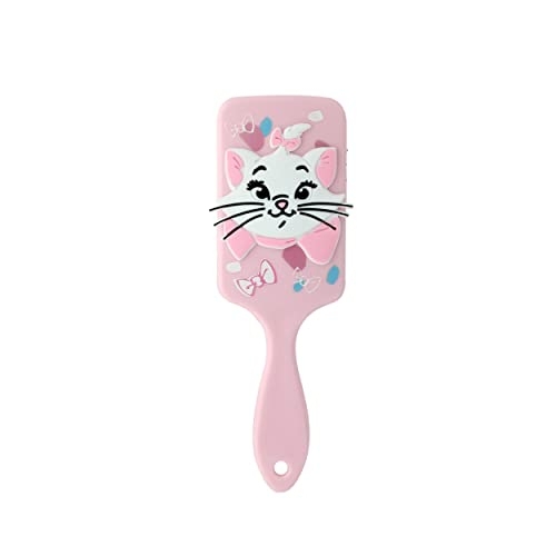 DISNEY ANIMALS – Brosse à Cheveux Démêlante 3D Aristochats Marie – Tous Types de Cheveux – Démêlage Doux -Poignée Antidérapante – Accessoire Format Voyage - Enfant, Adulte - Produit Officiel Disney