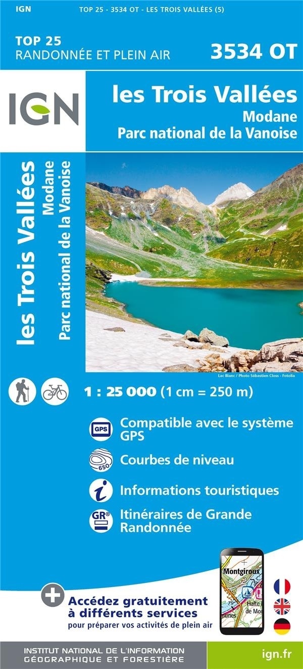 3534OT LES TROIS VALLEES PN DE LA VANOISE / RECTO