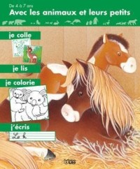 Avec les animaux et leurs petits : Le Poney - Album d'autocollants et coloriages - Dès 4 ans ( périmé )