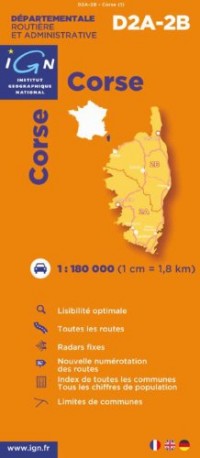 Corse : 1/180000