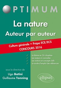 La Nature Auteur par Auteur Culture Générale Prépa ECE/ECS Concours 2016