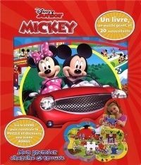 Mickey : Coffret Livre + Puzzle + 20 autocollants