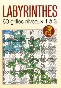 Labyrinthes : 60 grilles niveaux 1 à 3