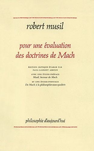 Pour une évaluation des doctrines de Mach