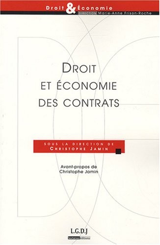 Droit et économie des contrats