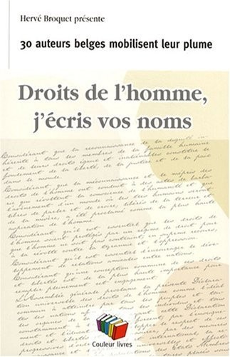 Droits de l'homme, j'écris vos noms