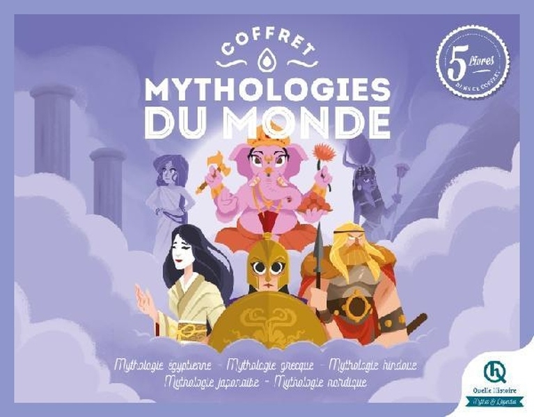 Coffret mythologie du monde: égyptienne - grecque - hindoue - japonaise - nordique