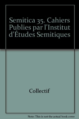 Semitica, numéro 35