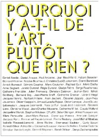 Pourquoi y a t'il de l'art plutôt que rien ?