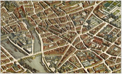 Plan de Paris dit Plan de Turgot en couleurs et au format original: La première et l'unique édition en COULEURS à l'échelle ORIGINALE du plus beau plan de Paris