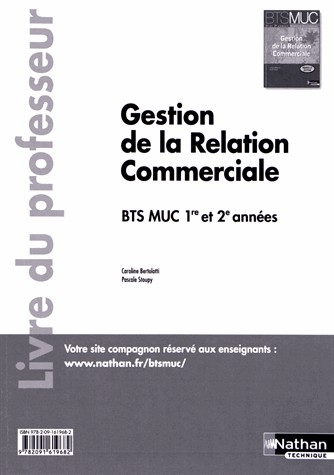 Gestion de la Relation Commerciale - BTS MUC 1re et 2e années