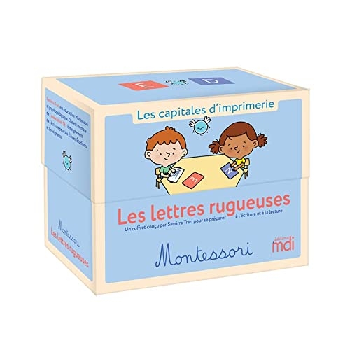Les lettres rugueuses Montessori – Les capitales d'imprimerie