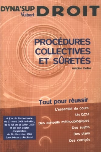 Procédures collectives et sûretés