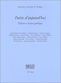 Poésie d'aujourd'hui