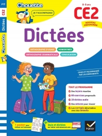 Dictées CE2 - Cahier de soutien nouveau programme: Leçons et exercices corrigés