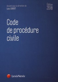 Code de procédure civile 2018: Prix de lancement jusqu'au 31/12/2017, 60.00 ¤ à compter du 01/01/2018